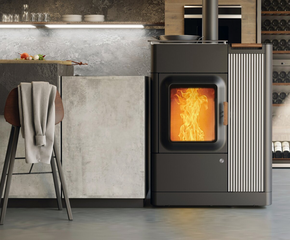 Poêles Mixte (Bois et Pellets) AUSTRO FLAMM Mo Duo Cook