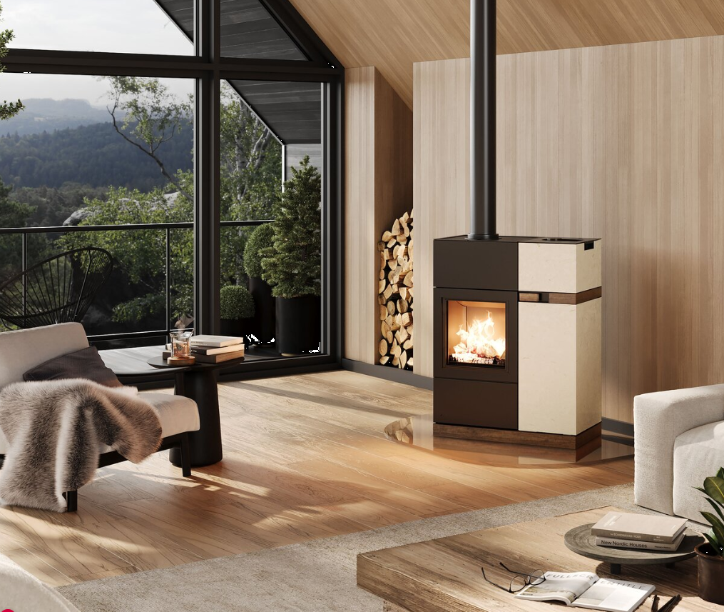 Poêles Mixte (Bois et Pellets) AUSTRO FLAMM Quadra Duo