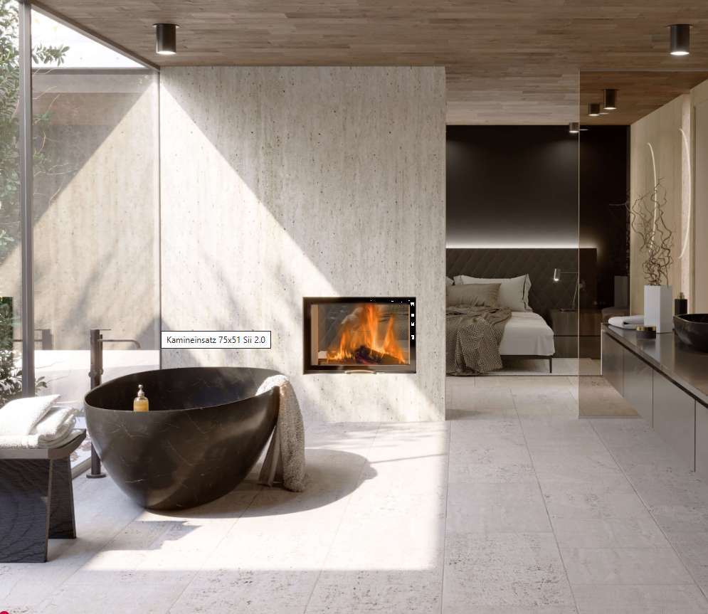 Foyers Bois AUSTRO FLAMM 75x51 S II 2.0