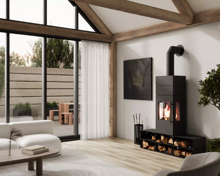 Poêles à  bois CERA DESIGN Galileo acier