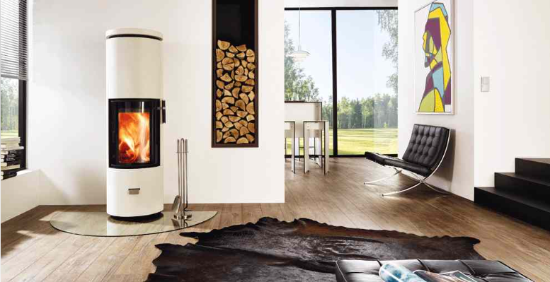 Poêles à  bois CERA DESIGN Solitherm B&eacute;ton